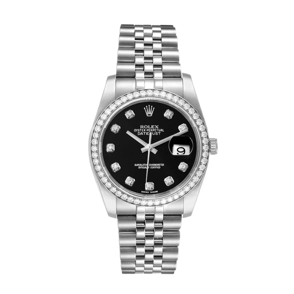Rolex Datejust 116244BKDJ 36MM Black Dial Silver-tone Case - Image 2