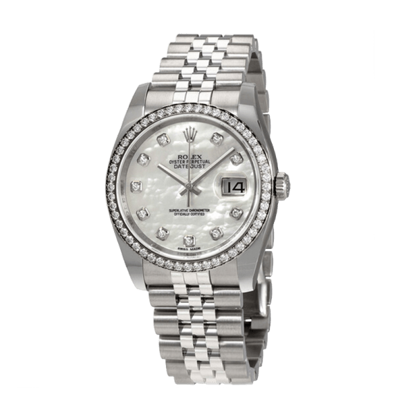 Rolex Datejust 116244MDJ 36MM Mother of Pearl Silver-tone Case - Image 2