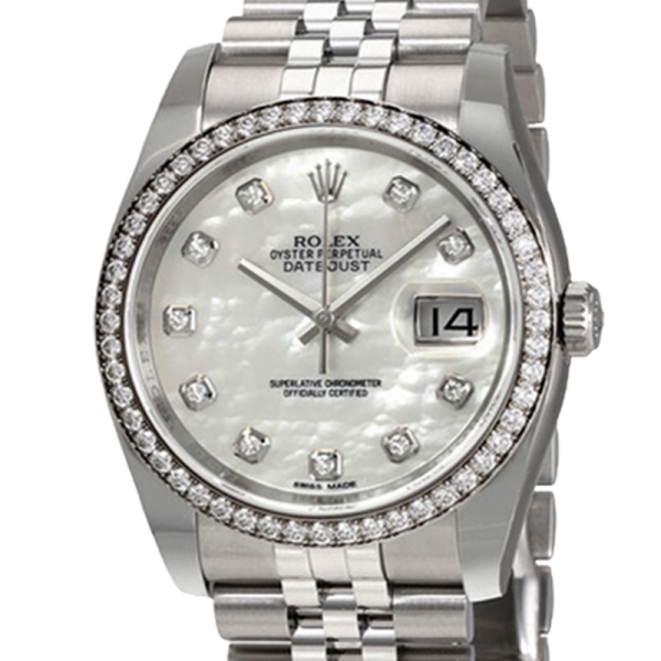 Rolex Datejust 116244MDJ 36MM Mother of Pearl Silver-tone Case