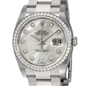 Rolex Datejust 116244MDO 36MM Mother of Pearl Silver-tone Case