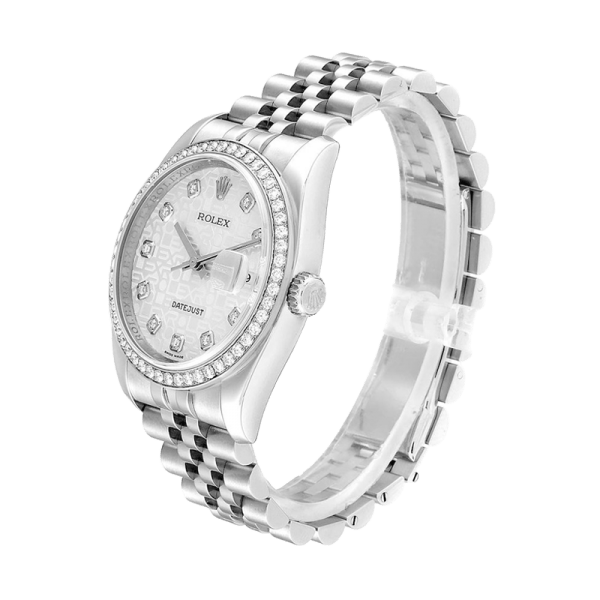 Rolex Datejust 116244SJDJ 36MM Silver Dial Silver-tone Case - Image 3