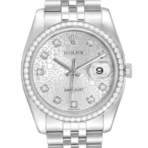 Rolex Datejust 116244SJDJ 36MM Silver Dial Silver-tone Case