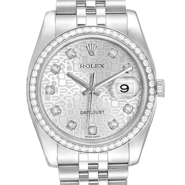 Rolex Datejust 116244SJDJ 36MM Silver Dial Silver-tone Case