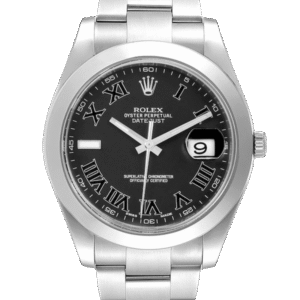 Rolex Datejust 116300BKRO 41MM Black Dial Silver-tone Case