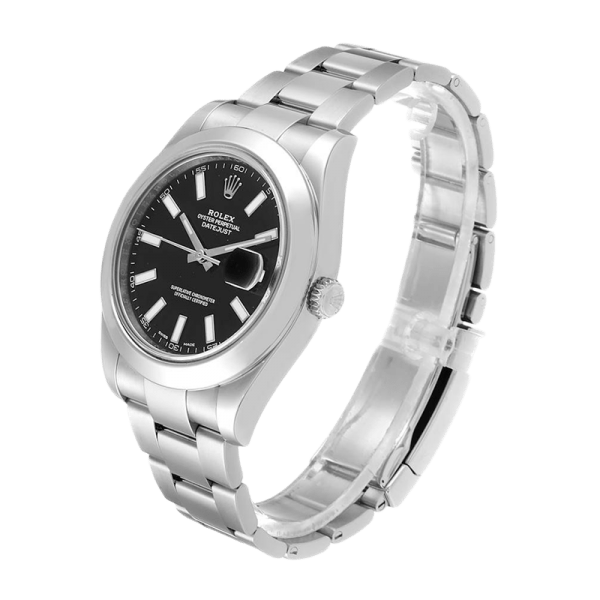 Rolex Datejust 116300BKSO 41MM Black Dial Silver-tone Case - Image 3