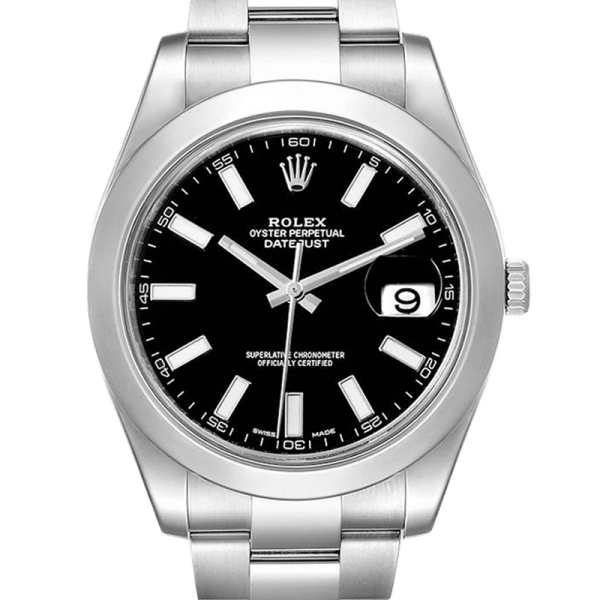 Rolex Datejust 116300BKSO 41MM Black Dial Silver-tone Case