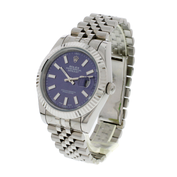 Rolex Datejust 116334BLSJ 41MM Blue Dial Silver-tone Case - Image 3