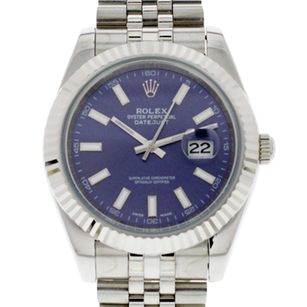 Rolex Datejust 116334BLSJ 41MM Blue Dial Silver-tone Case