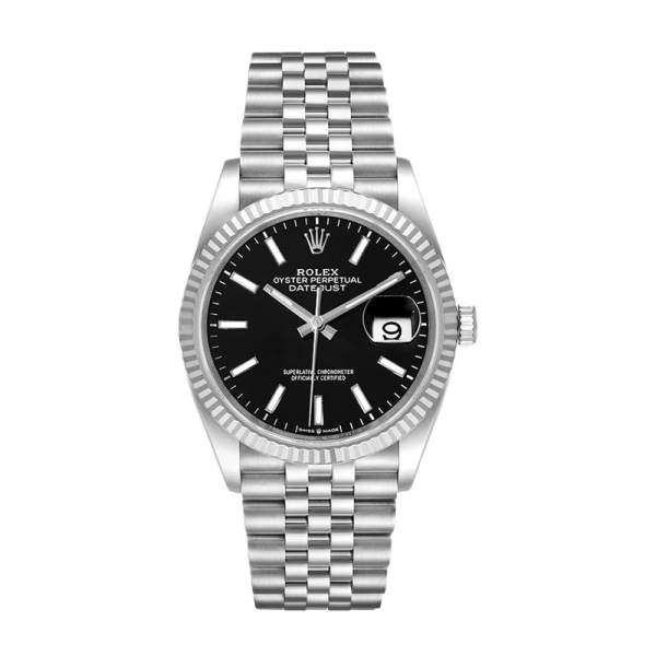 Rolex Datejust 126234BKSJ 36MM Black Dial Silver-tone Case - Image 2