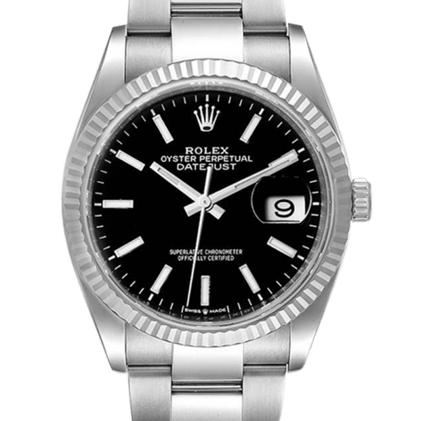 Rolex Datejust 126234BKSO 36MM Black Dial Silver-tone Case