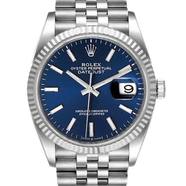 Rolex Datejust 126234BLSJ 36MM Blue Dial Silver-tone Case