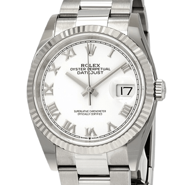 Rolex Datejust 126234WRO 36MM White Dial Silver-tone Case