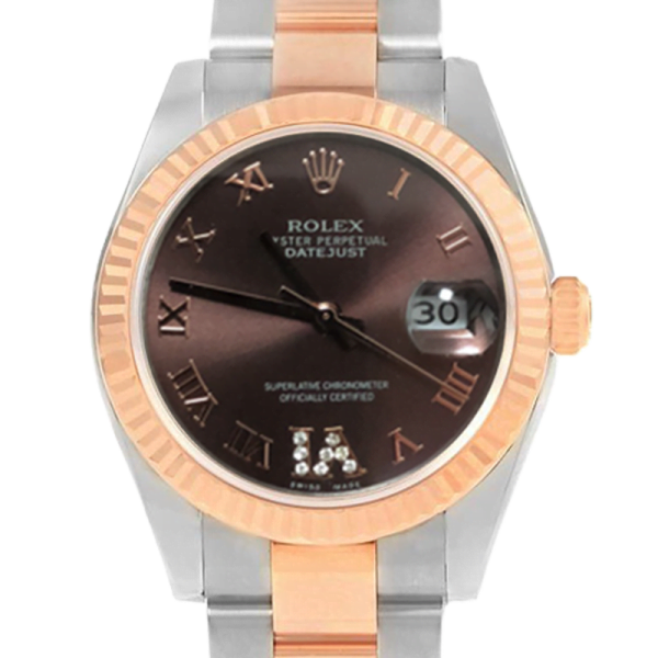 Rolex Datejust 178271 31MM Chocolate Dial Rose Gold-tone Case