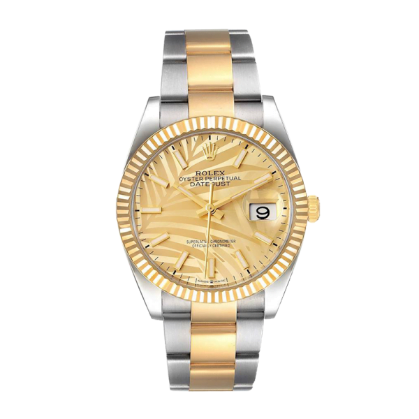 Rolex Datejust M126233-0038 36MM Gold Dial Silver-tone Case - Image 2