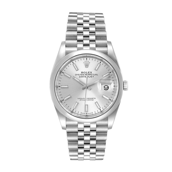 Rolex Datejust m126200-0001 36MM Silver Dial Silver-tone Case - Image 2