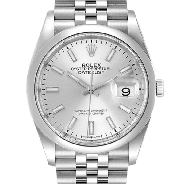 Rolex Datejust m126200-0001 36MM Silver Dial Silver-tone Case