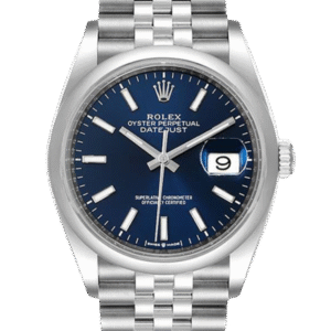 Rolex Datejust m126200-0005 36MM Blue Dial Silver-tone Case