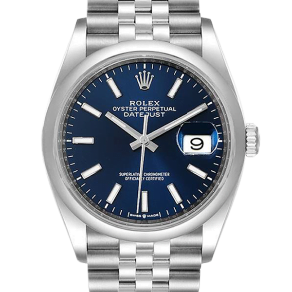 Rolex Datejust m126200-0005 36MM Blue Dial Silver-tone Case