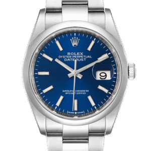 Rolex Datejust m126200-0006 36MM Blue Dial Silver-tone Case