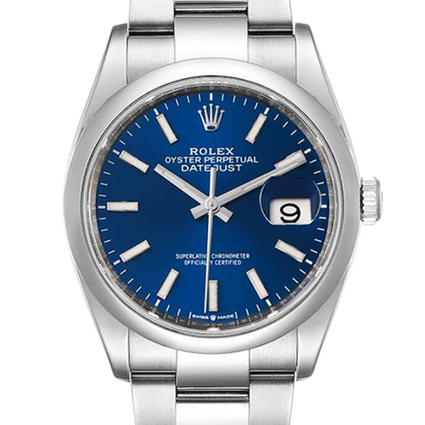 Rolex Datejust m126200-0006 36MM Blue Dial Silver-tone Case