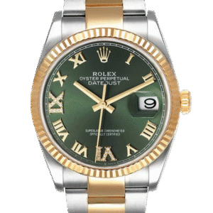 Rolex Datejust m126233-0026 36MM Green Dial Silver-tone Case