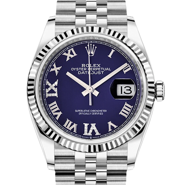 Rolex Datejust m126234-0021 36MM Blue Dial Silver-tone Case