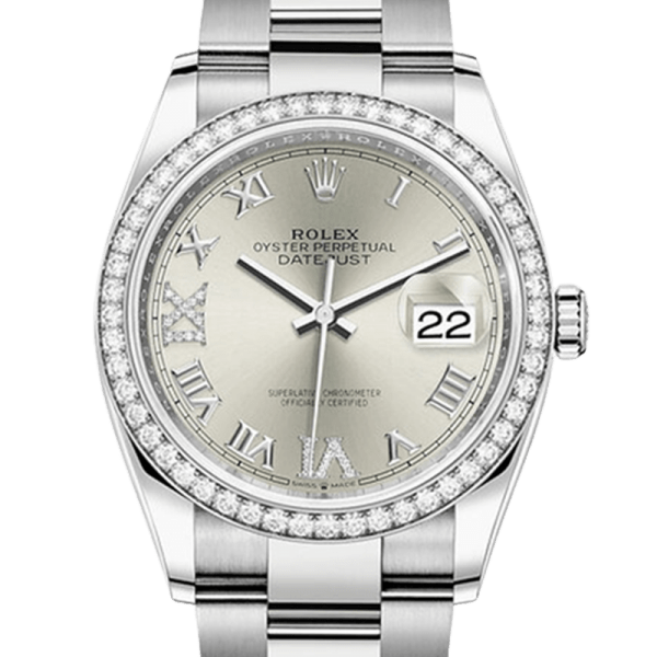 Rolex Datejust m126234-0030 36MM Silver Dial Silver-tone Case