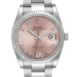Rolex Datejust m126234-0032 36MM Pink Dial Silver-tone Case