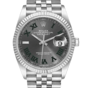 Rolex Datejust m126234-0045 36MM Wimbledon Dial Silver-tone Case