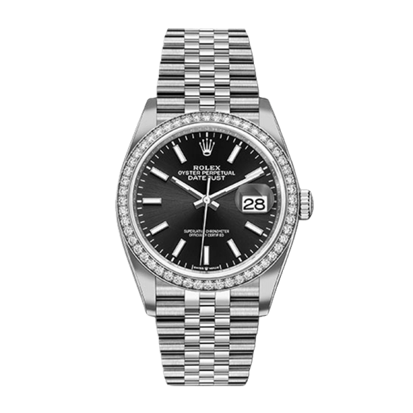 Rolex Datejust m126284rbr-0007 36MM Black Dial Silver-tone Case - Image 2