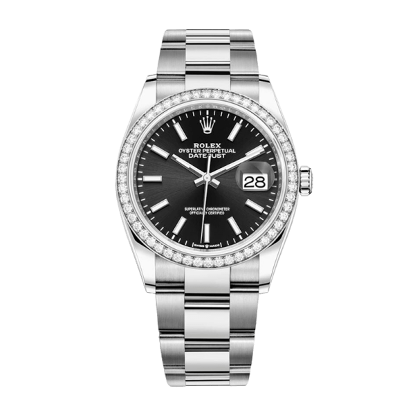 Rolex Datejust m126284rbr-0008 36MM Black Dial Silver-tone Case - Image 2
