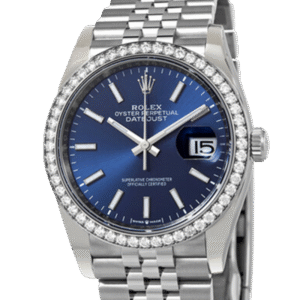 Rolex Datejust m126284rbr-0009 36MM Blue Dial Silver-tone Case