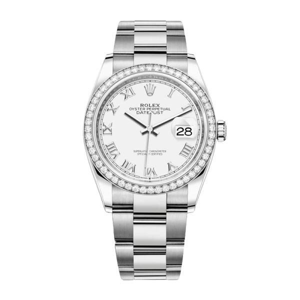 Rolex Datejust m126284rbr-0018 36MM White Dial Silver-tone Case - Image 2