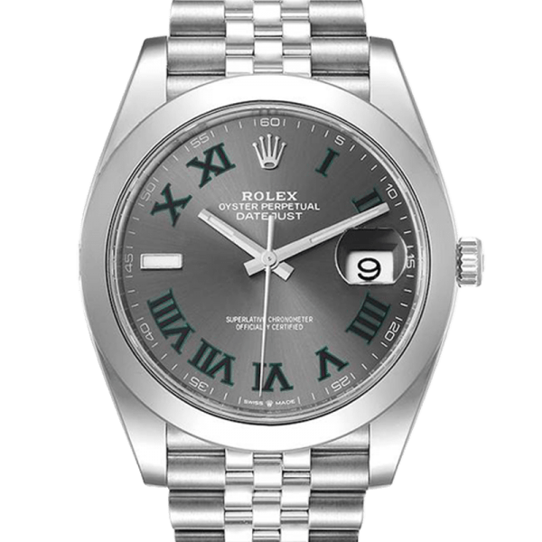 Rolex Datejust m126300-0014 41MM Wimbledon Dial Silver-tone Case