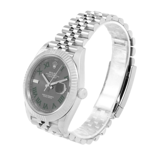 Rolex Datejust m126334-0022 41MM Wimbledon Dial Silver-tone Case - Image 3