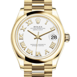 Rolex Datejust m278248-0020 31MM White Dial Gold-tone Case