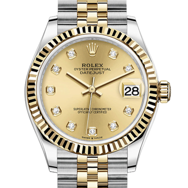 Rolex Datejust m278273-0026 31MM Champagne Dial Silver-tone Case