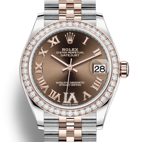 Rolex Datejust m278381rbr-0006 31MM Chocolate Dial Silver-tone Case