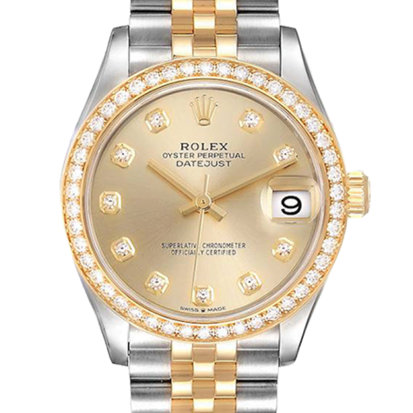 Rolex Datejust m278383rbr-0026 31MM Champagne Dial Silver-tone Case