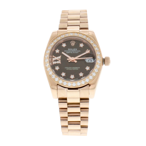 Rolex Datejust m279135rbr-0001 28MM Chocolate Diamond Dial Rose Gold-tone Case - Image 2