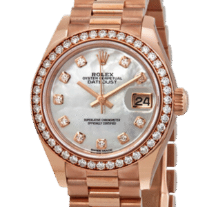 Rolex Datejust m279135rbr-0010 28MM Mother of Pearl Dial Rose Gold-tone Case