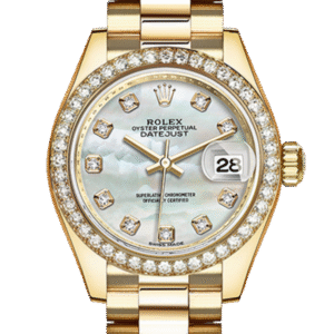 Rolex Datejust m279138rbr-0015 28MM Mother of Pearl Dial Gold-tone Case