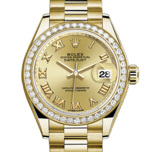 Rolex Datejust m279138rbr-0021 28MM Champagne Dial Gold-tone Case