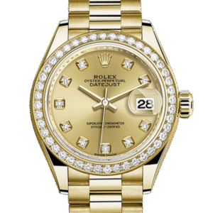 Rolex Datejust m279138rbr-0023 28MM Champagne Dial Gold-tone Case