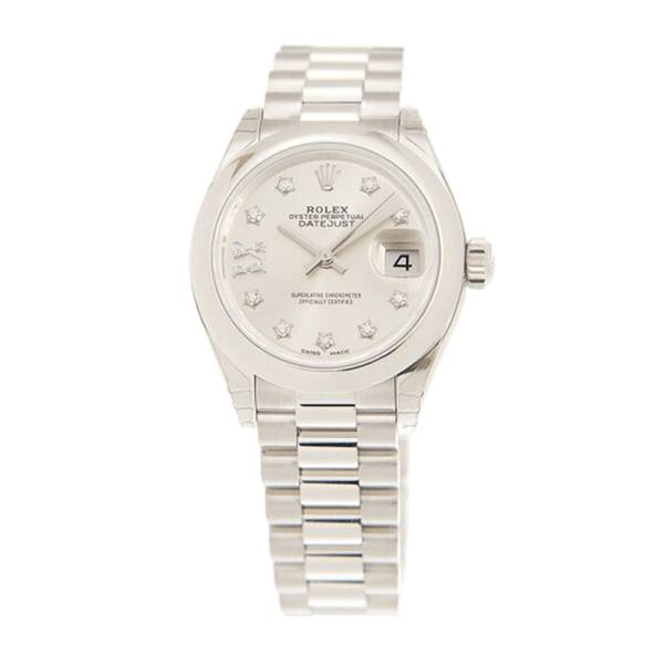 Rolex Datejust m279166-0001 28MM Silver Diamond Dial Silver-tone Case - Image 2