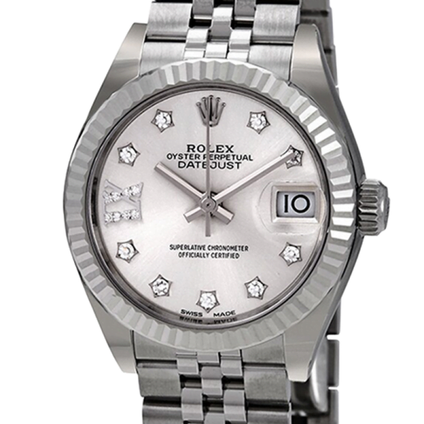 Rolex Datejust m279174-0021 28MM Silver Dial Silver-tone Case
