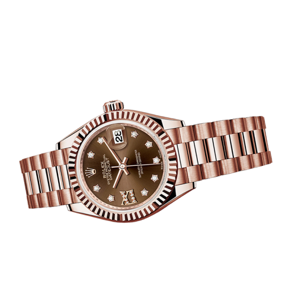 Rolex Datejust m279175-0002 28MM Chocolate Diamond Dial Rose Gold-tone Case - Image 3