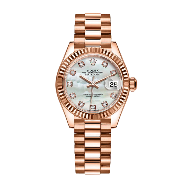 Rolex Datejust m279175-0017 28MM Mother of Pearl Dial Rose Gold-tone Case - Image 2