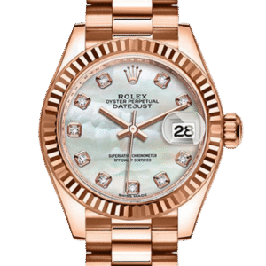 Rolex Datejust m279175-0017 28MM Mother of Pearl Dial Rose Gold-tone Case