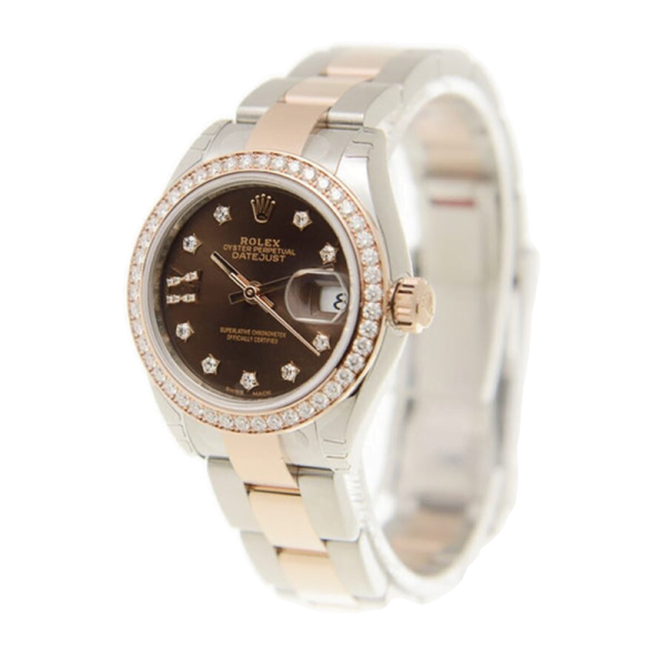 Rolex Datejust m279381rbr-0004 28MM Chocolate Dial Silver-tone Case - Image 3